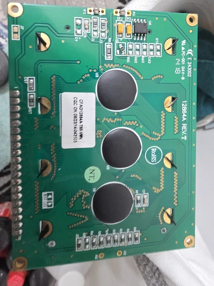 LCD Screen Display CFAG 12864A Rev T Rear